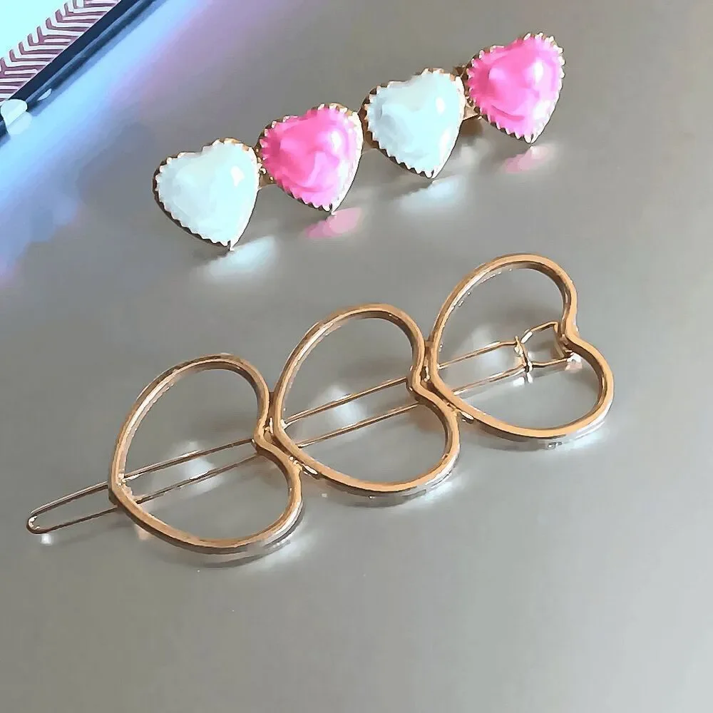 2 Piece Heart Hair Accessory Set